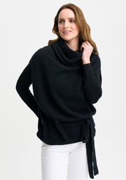Cassie Possum Merino Belted Cape